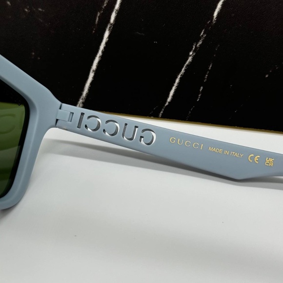 NEW GG1571S 003 GUCCI LIGHT BLUE GREEN UNISEX GUCCI SUNGLASSES - Picture 11 of 13